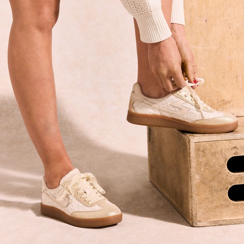 SHEFFIELD JOGGER W - LACE/CRYSTAL/NA - BLANC/OR/BEIGE